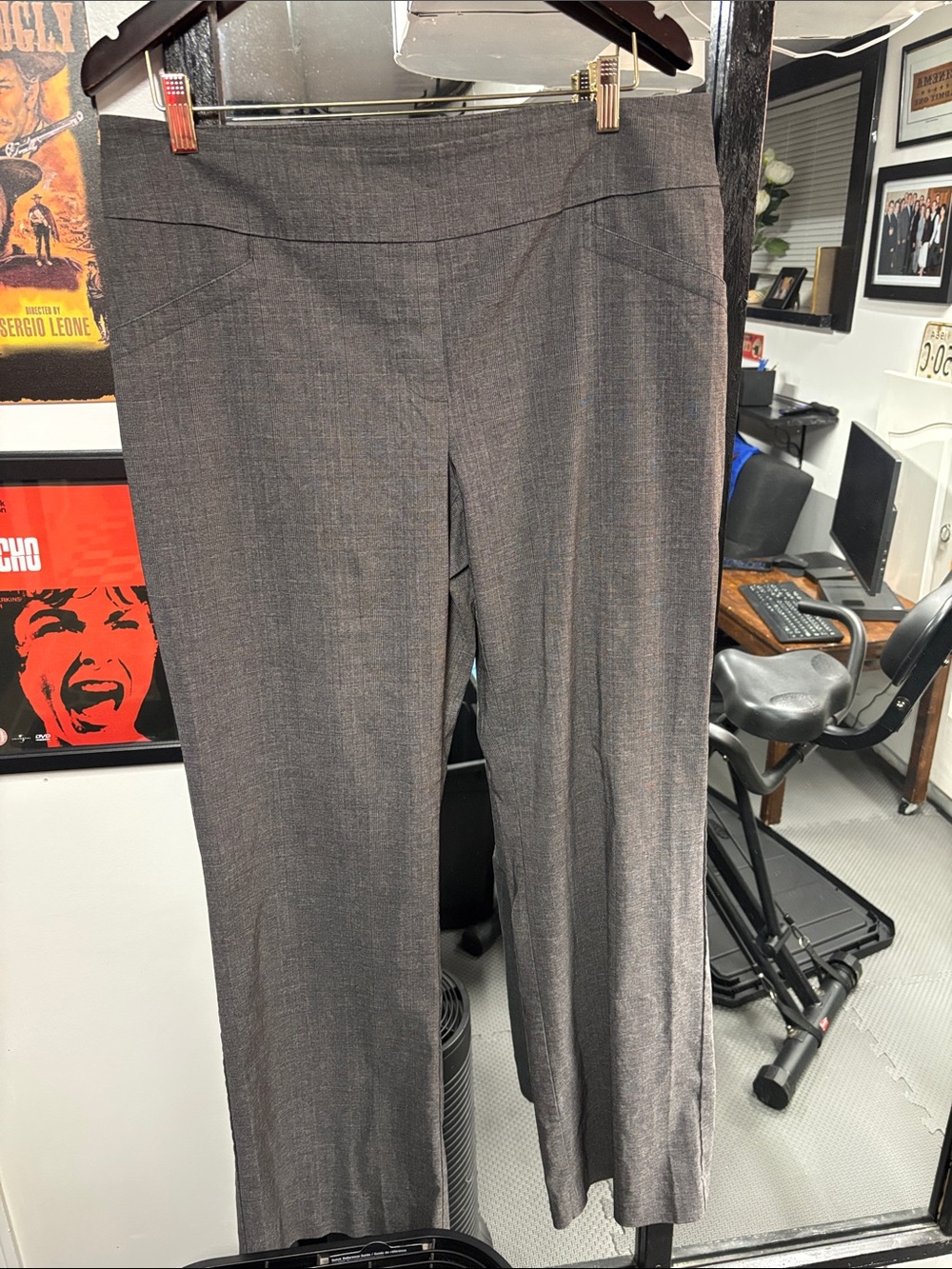 Reitmans Gray Straight-Leg Dress Trousers